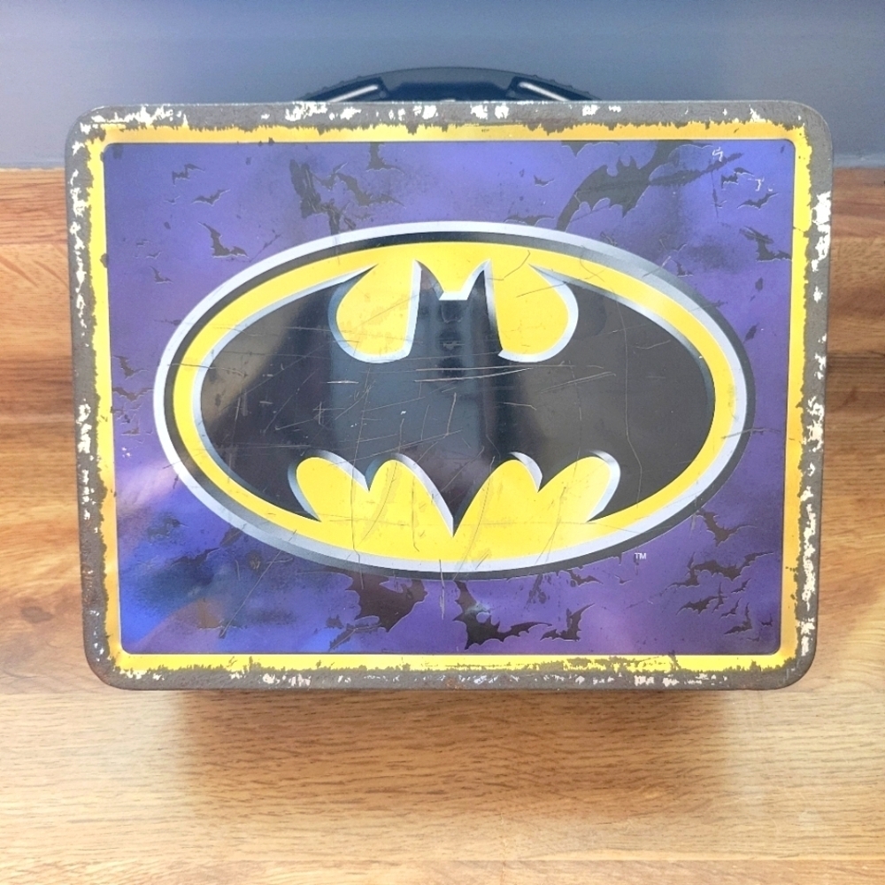 Batman tin metal lunch box, collectors item.